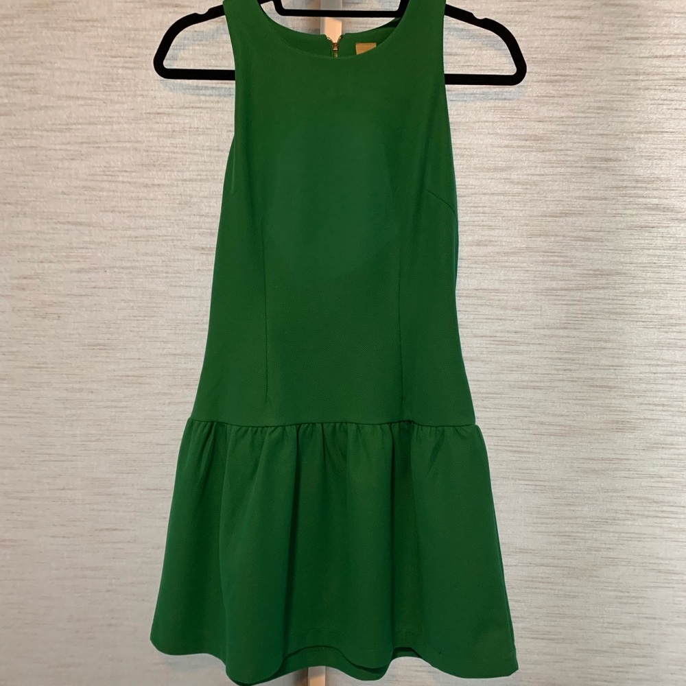 Green mini dress